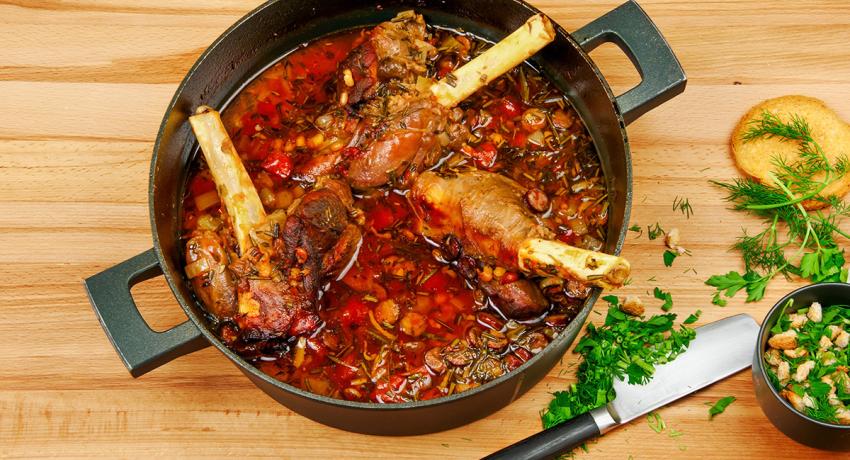 Lamb Shanks with Cannellini Beans