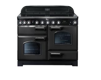 Falcon Classic Deluxe 110 Induction in Charcoal Black with Chrome trim