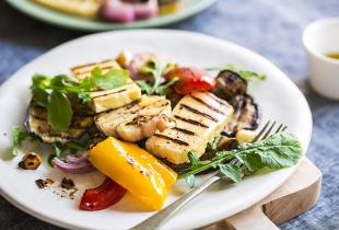 Halloumi and Chargrilled Pepper Summer Salad